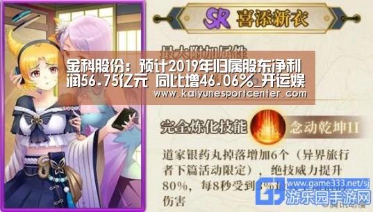 金科股份:预计2019年归属股东净利润56.75亿元 同比增46.06%_开运娱乐(图1) 开运官网